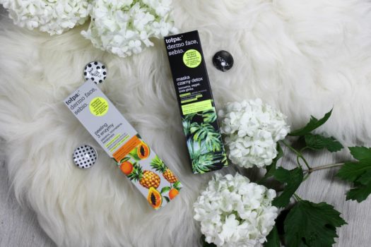 Tołpa: peeling 3 enzymy i maska czarny detox