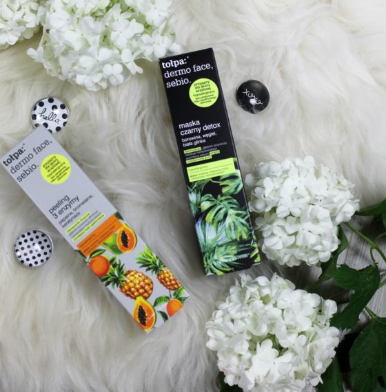 Tołpa: peeling 3 enzymy i maska czarny detox